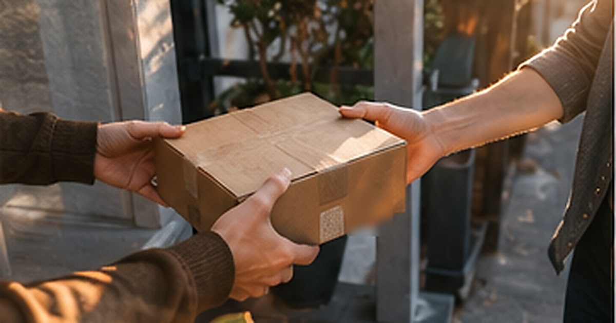 Local online order prepared for delivery with a clear confirmation and buyer records