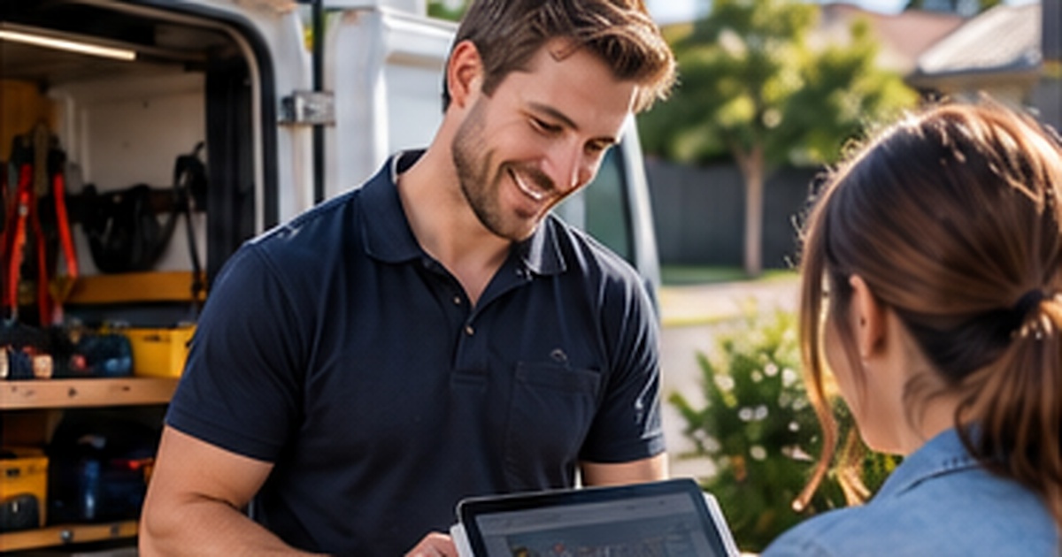 Customer verifying a Perth service provider after finding it through a category directory