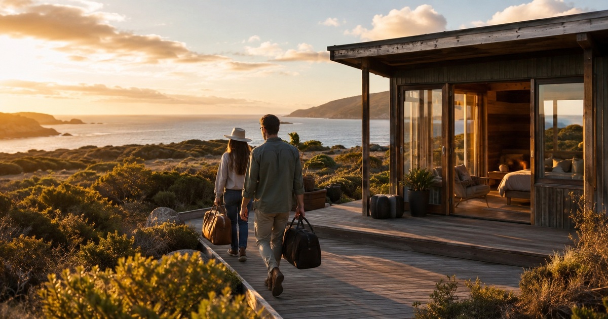 Completed Australian travel plan combining transport, accommodation, local businesses and flexible time